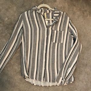 NEW Stark X striped button down
